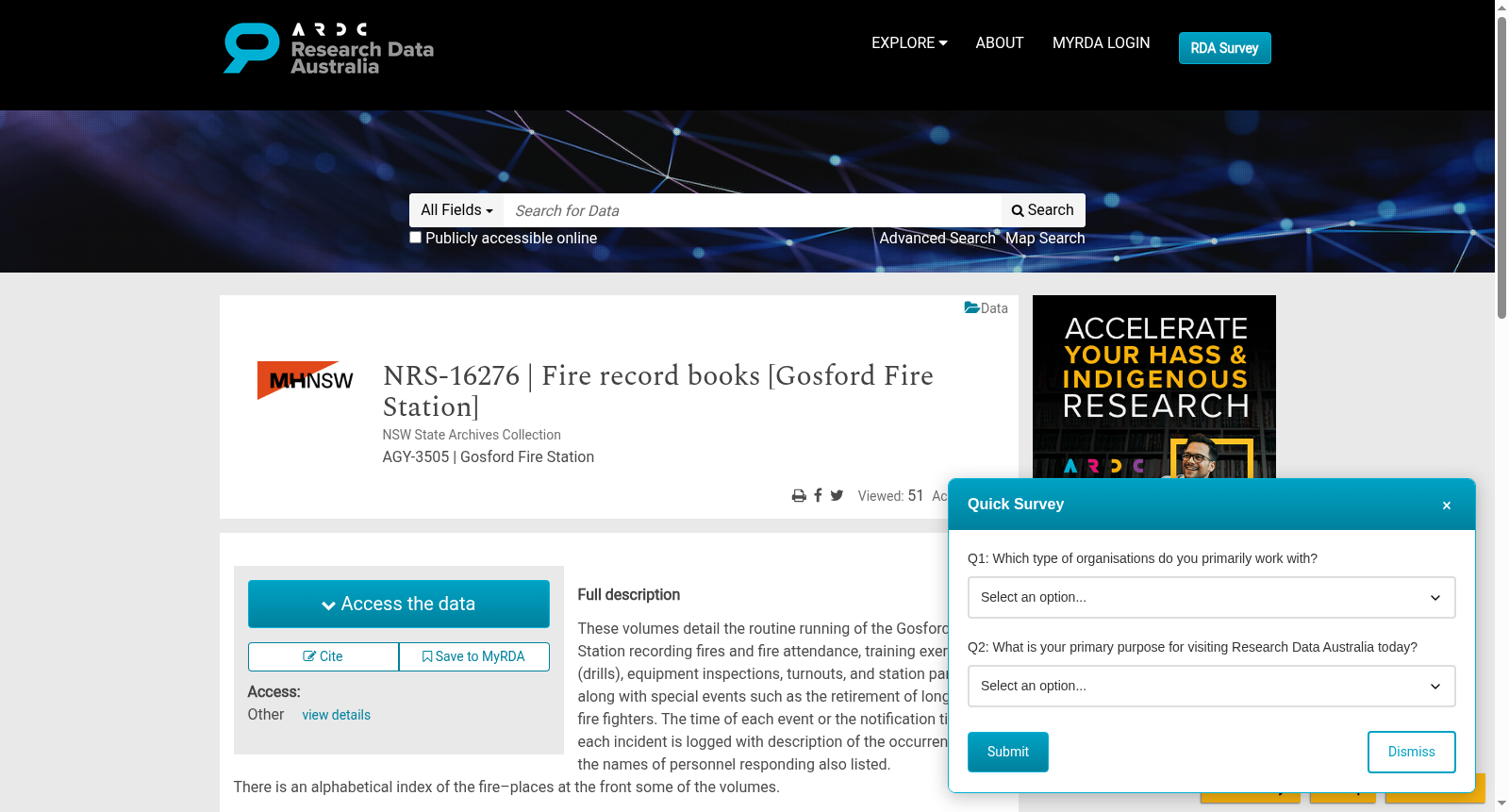 NRS-16276 | Fire record books [Gosford Fire Station] 数据集图片