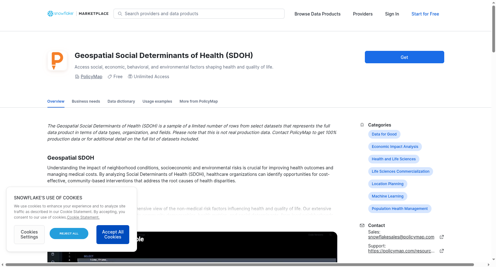 Geospatial Social Determinants of Health (SDOH) 数据集图片