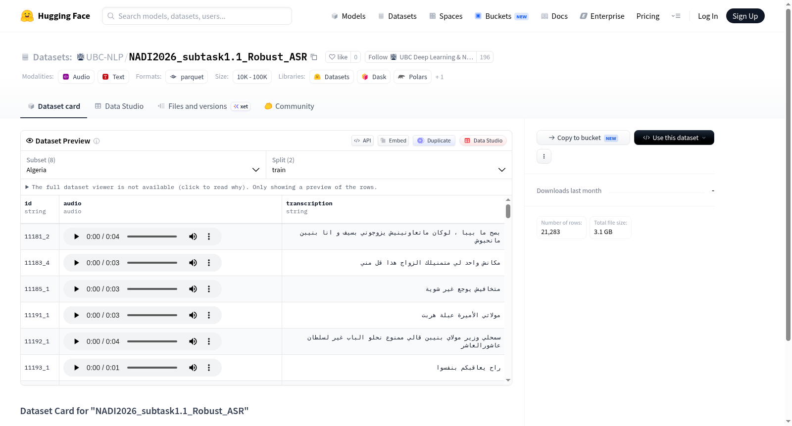 NADI2026_subtask1.1_Robust_ASR 数据集图片