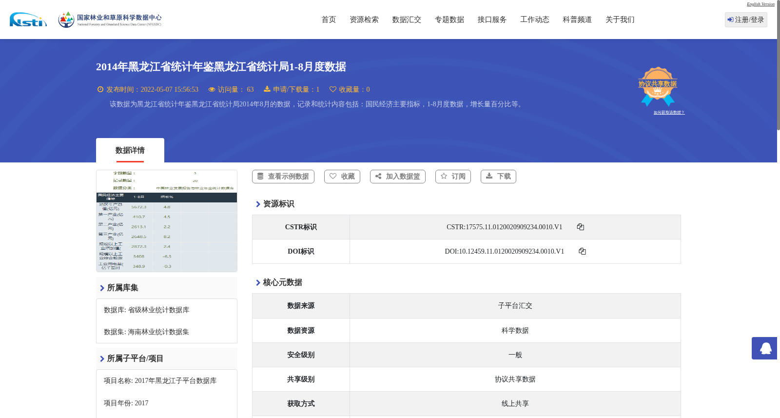 2014年黑龙江省统计年鉴黑龙江省统计局1-8月度数据 数据集图片