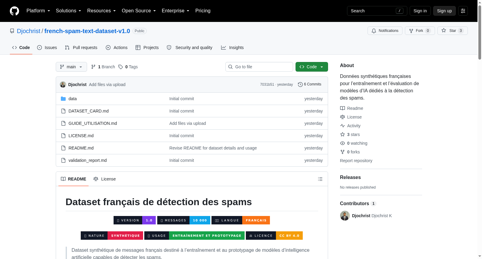 french-spam-text-dataset-v1.0 数据集图片