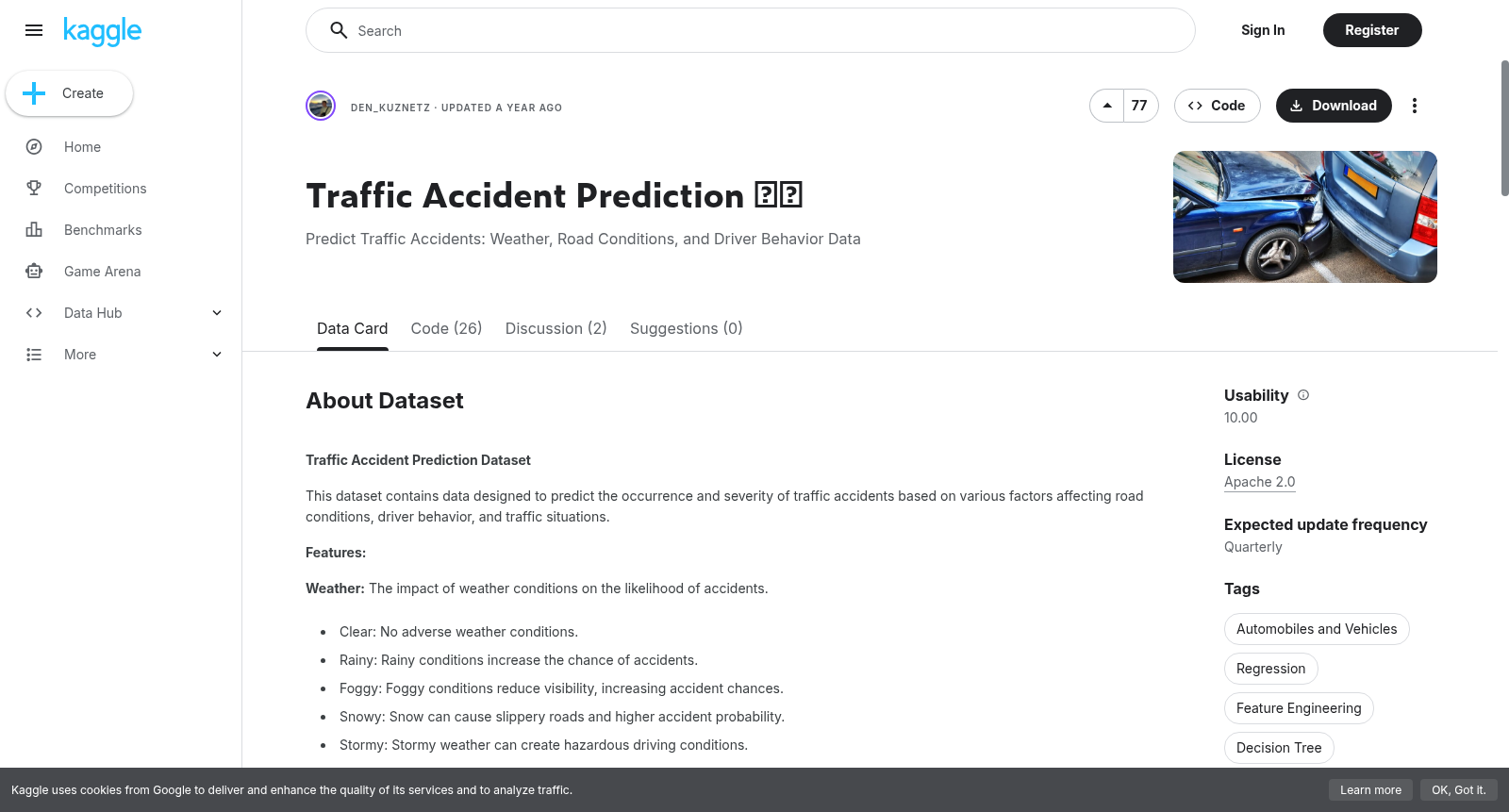 Traffic Accident Prediction 💥🚗 数据集图片