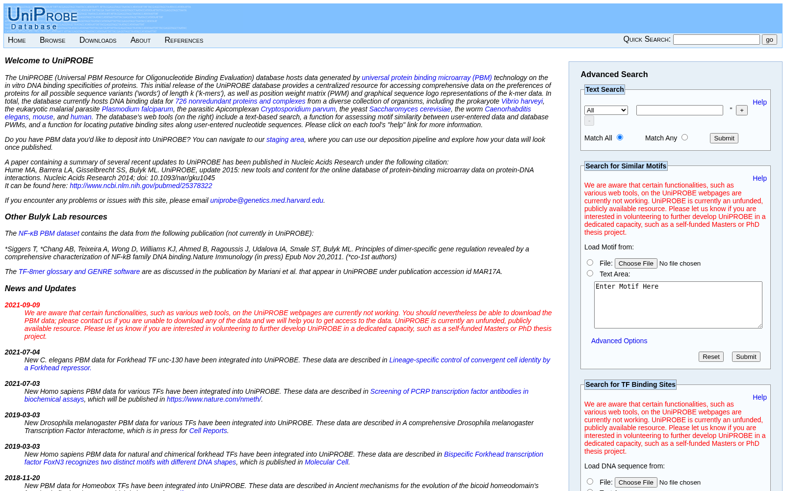 Universal PBM Resource for Oligonucleotide Binding Evaluation 数据集图片