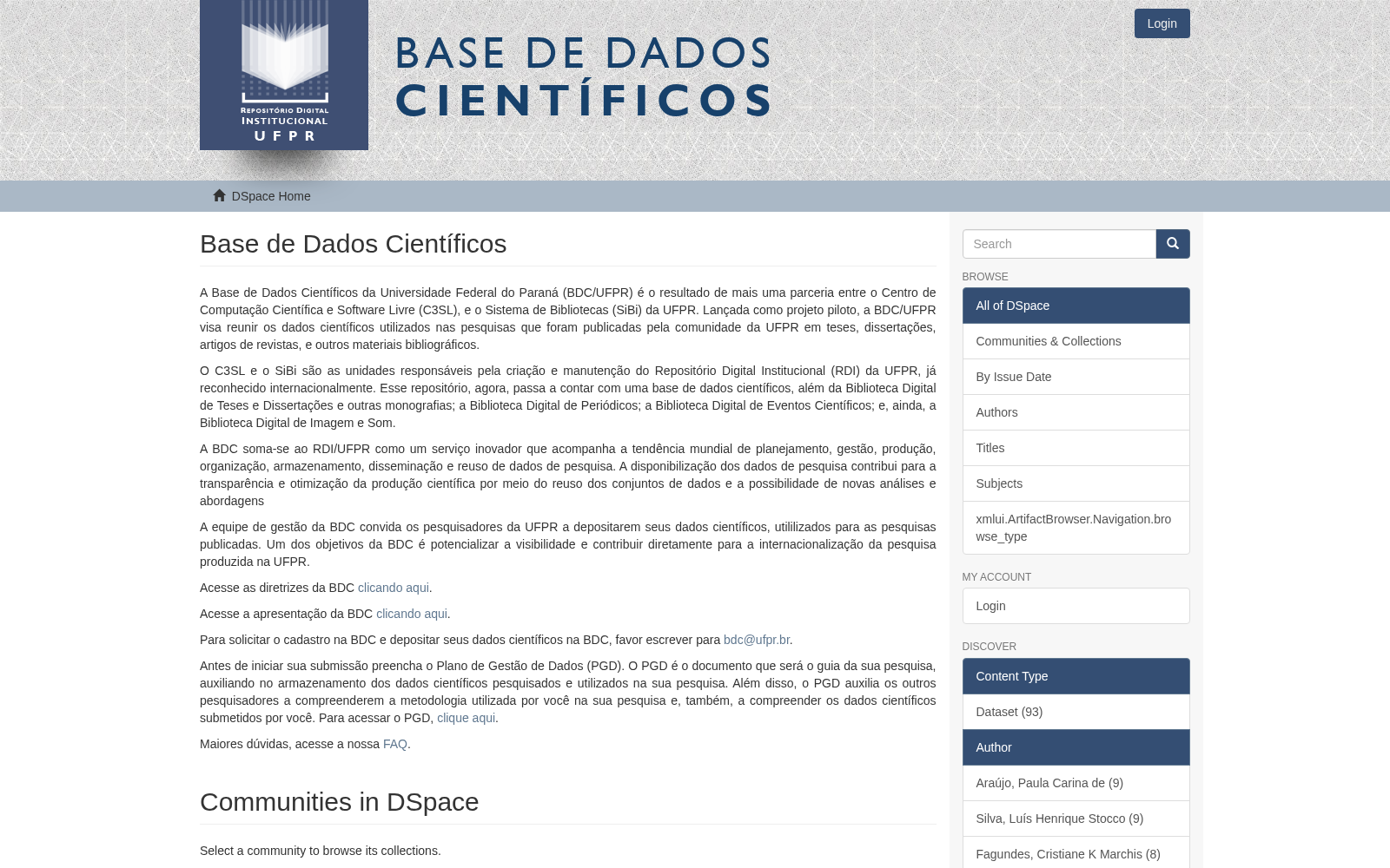 Base de Dados Científicos da Universidade Federal do Paraná 数据集图片