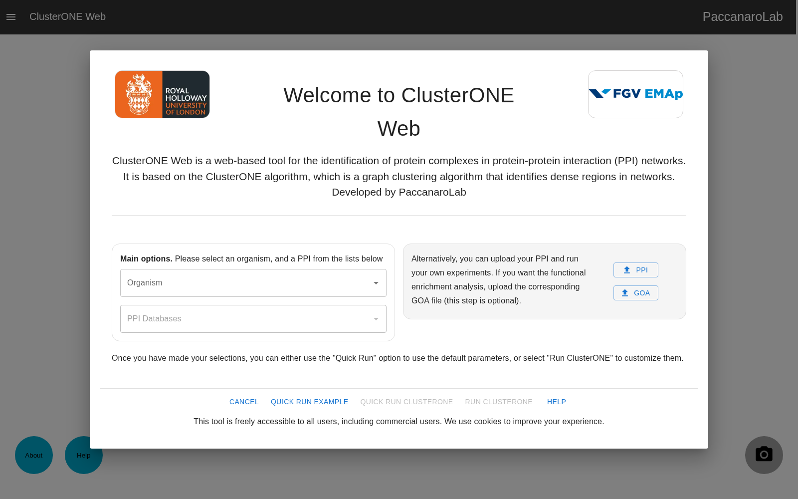 ClusterONE Web 数据集图片