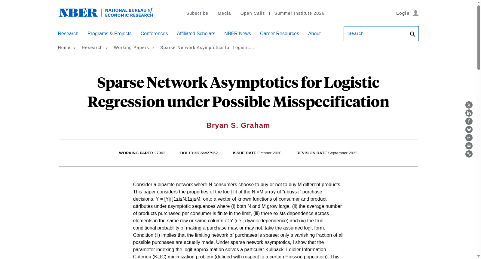 Sparse Network Asymptotics for Logistic Regression under Possible Misspecification 数据集图片