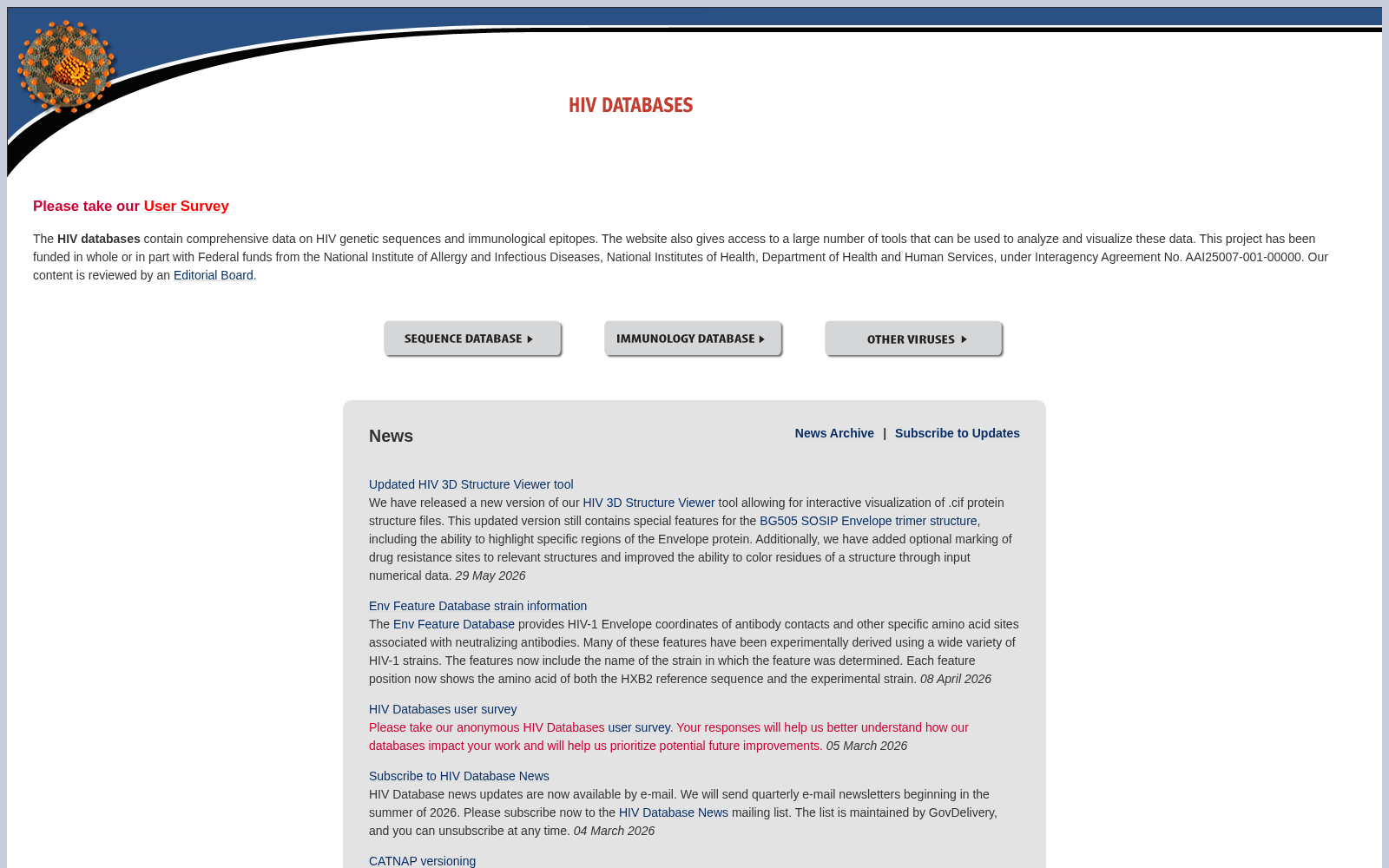 HIV Sequence Database 数据集图片