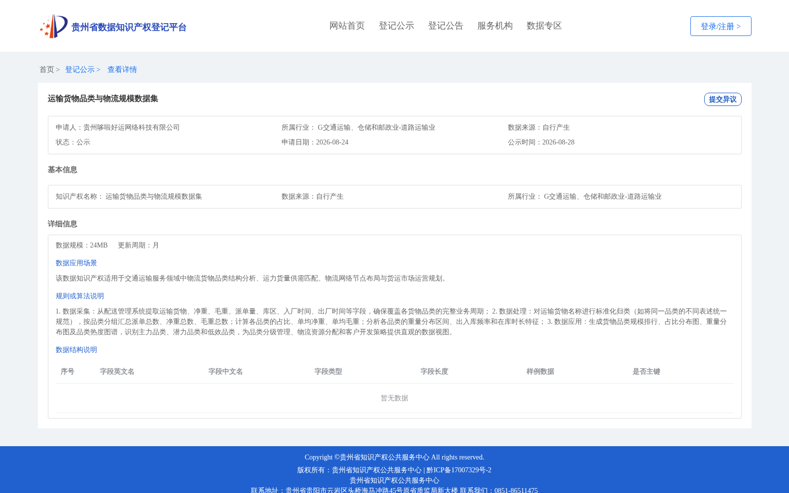 运输货物品类与物流规模数据集 数据集图片