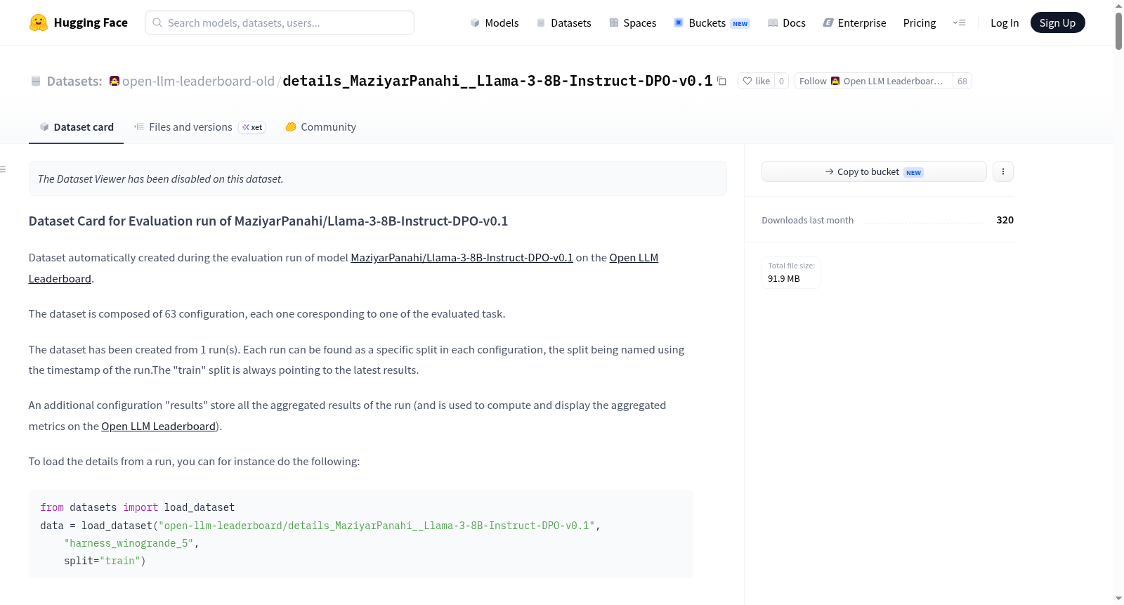 open-llm-leaderboard/details_MaziyarPanahi__Llama-3-8B-Instruct-DPO-v0.1 数据集图片