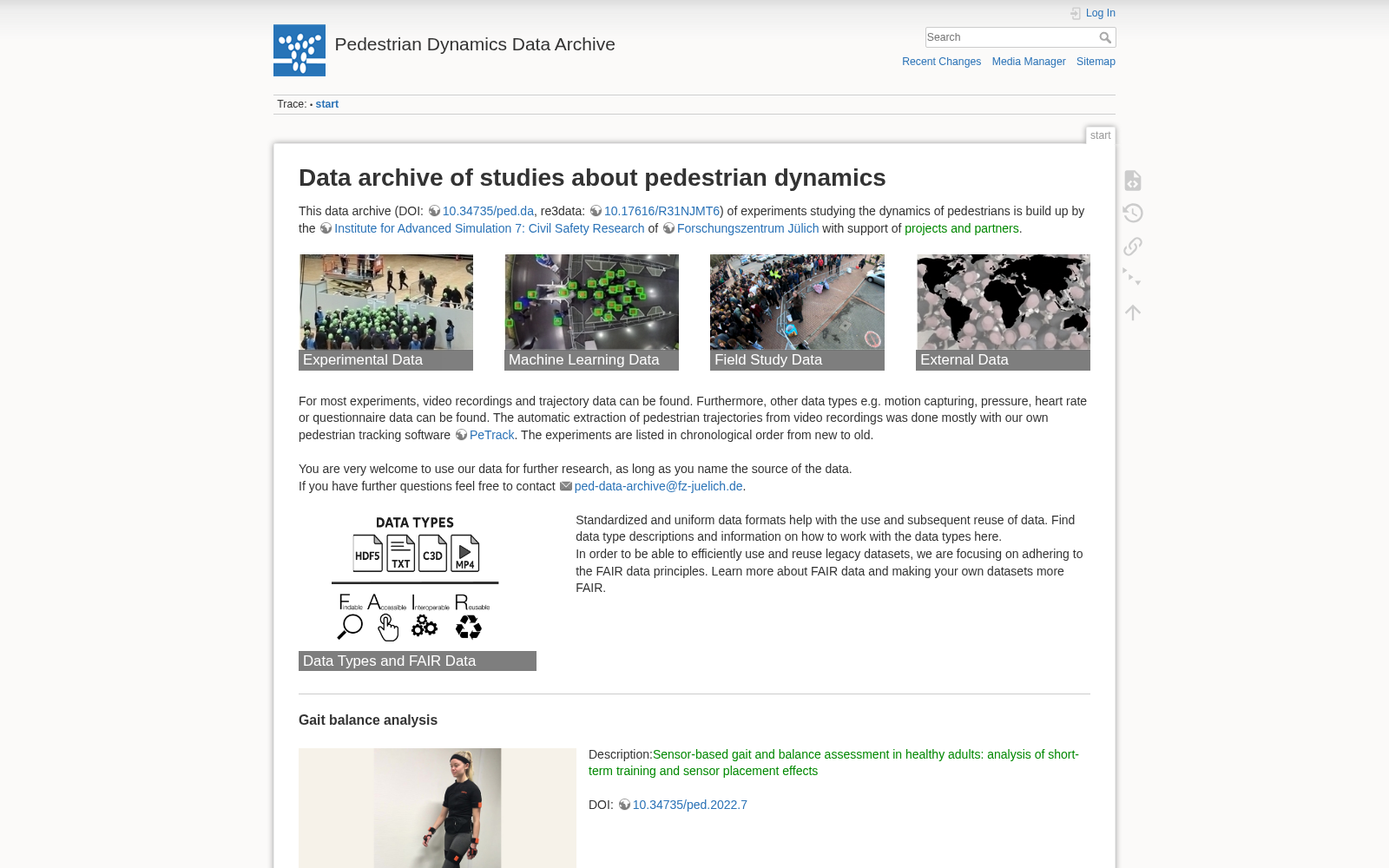 Pedestrian Dynamics Data Archive 数据集图片