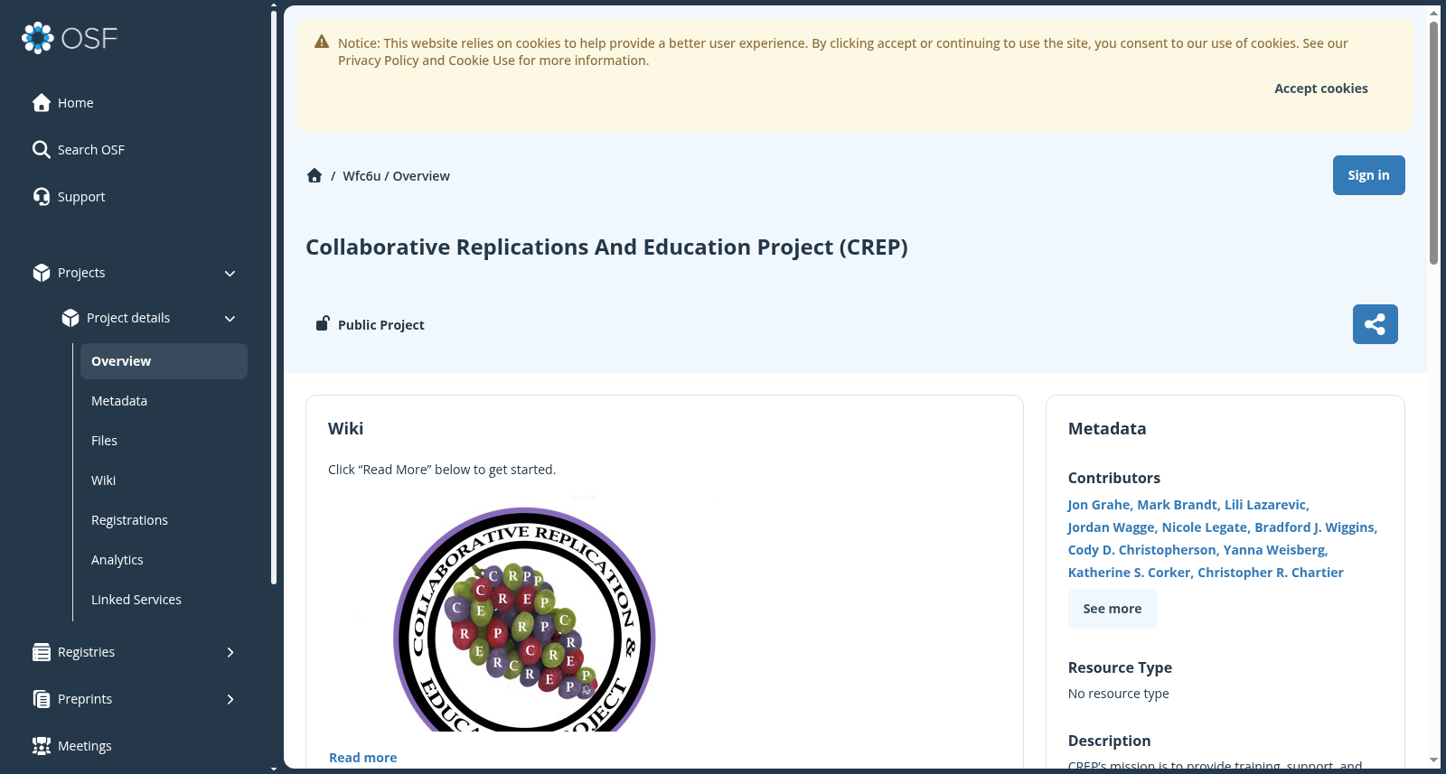Collaborative Replications and Education Project (CREP) 数据集图片
