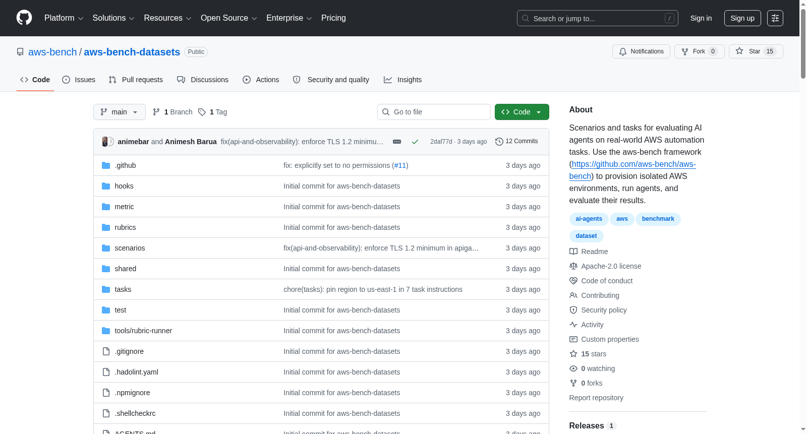 aws-bench-datasets 数据集图片
