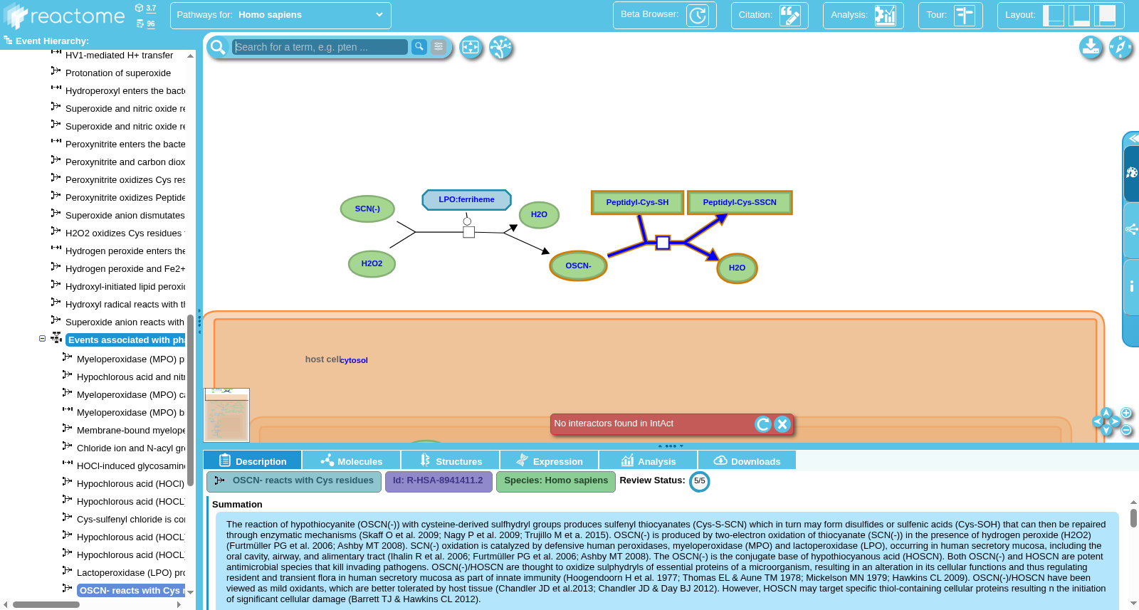 OSCN- reacts with Cys residues 数据集图片