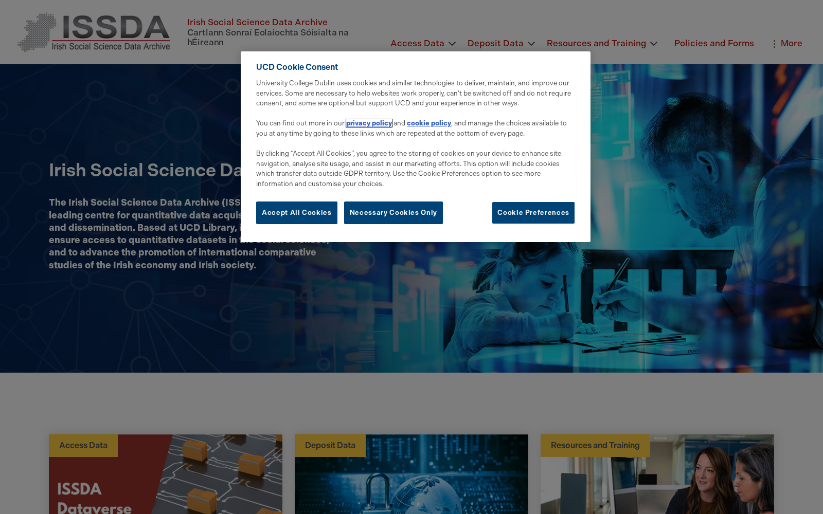 Irish Social Science Data Archive 数据集图片