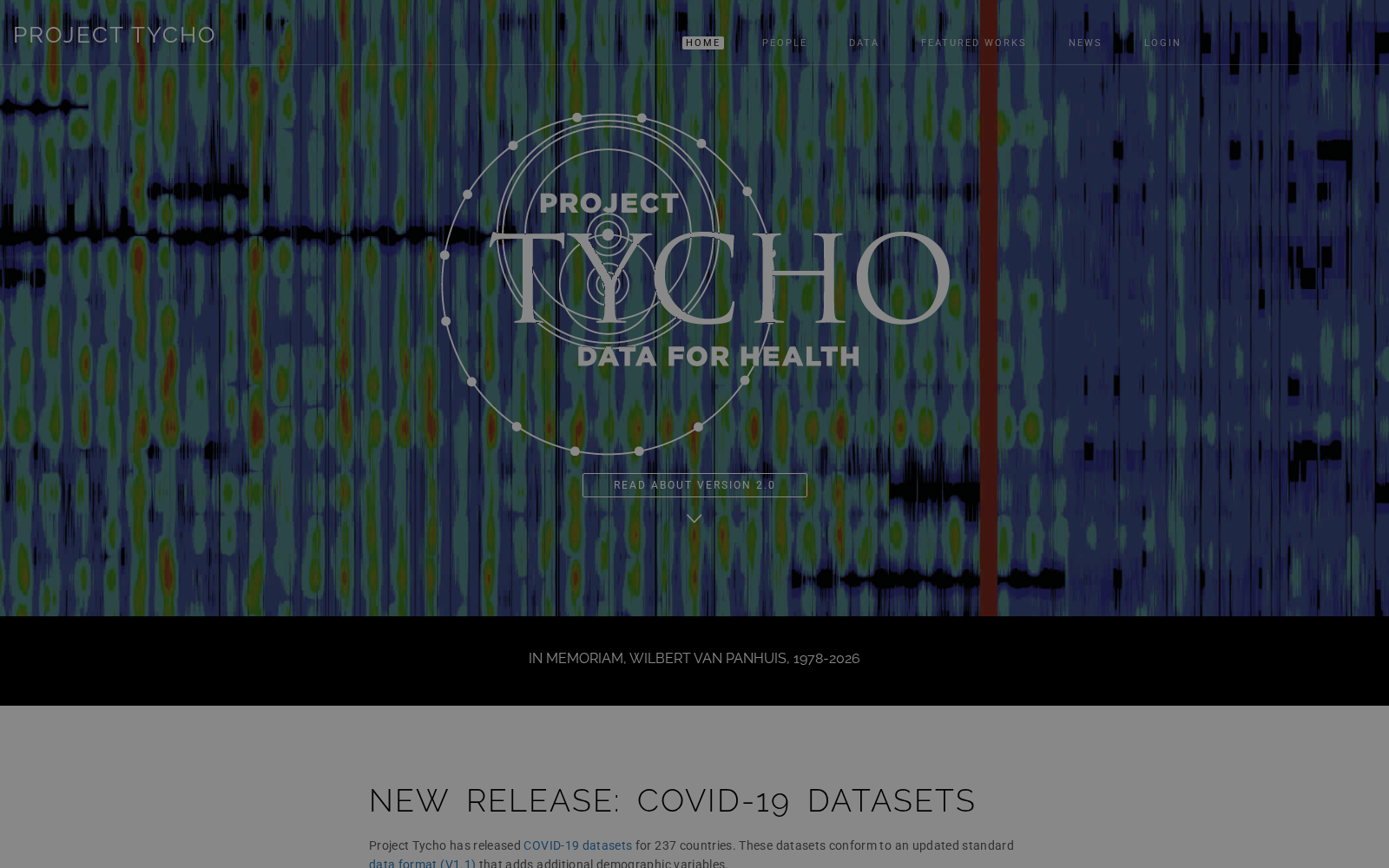 Project Tycho: Data for Health 数据集图片