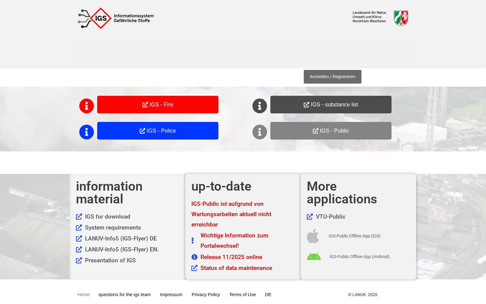 IGS - Public Informationssystem für gefährliche Stoffe 数据集图片