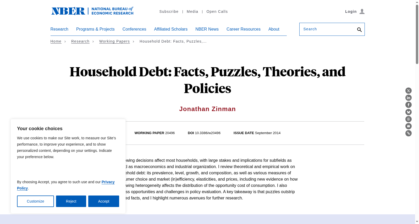 Household Debt: Facts, Puzzles, Theories, and Policies 数据集图片
