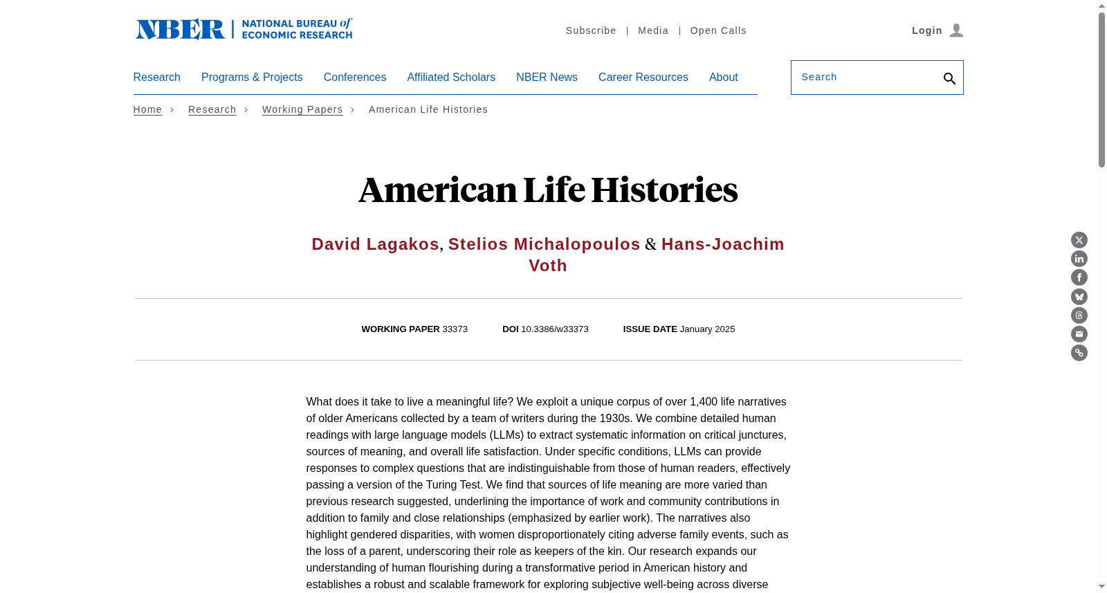 American Life Histories 数据集图片