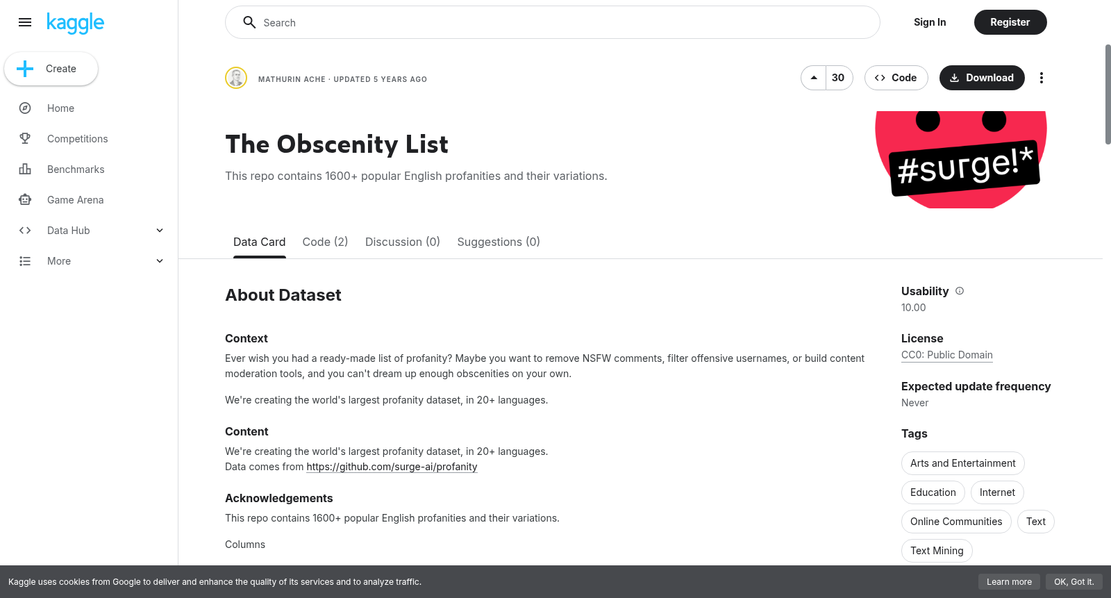 The Obscenity List 数据集图片