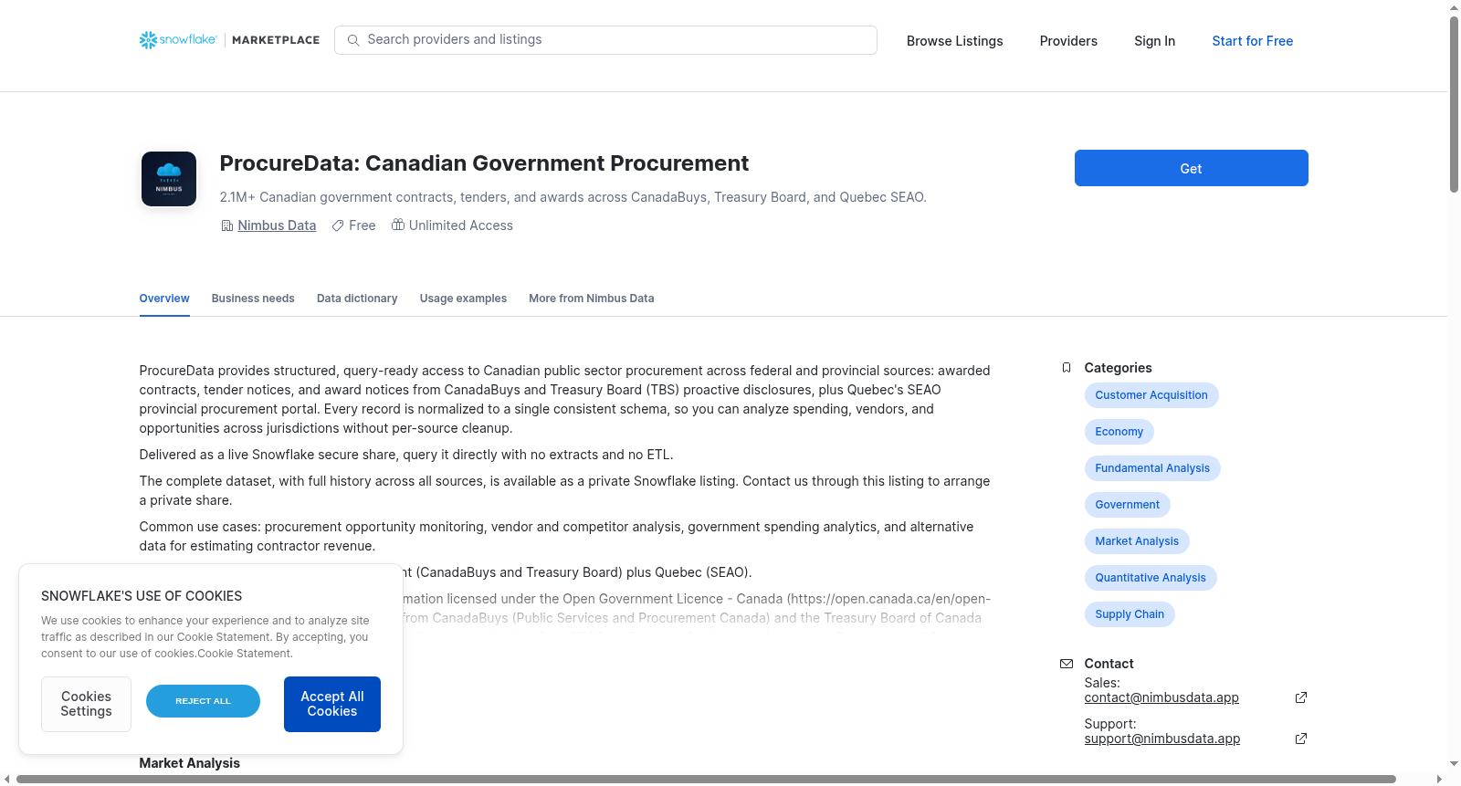 ProcureData: Canadian Government Procurement 数据集图片