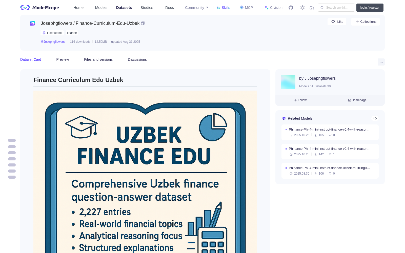 Finance-Curriculum-Edu-Uzbek 数据集图片