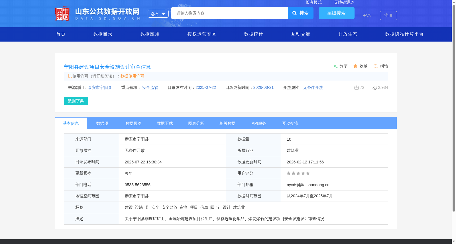 宁阳县建设项目安全设施设计审查信息 数据集图片