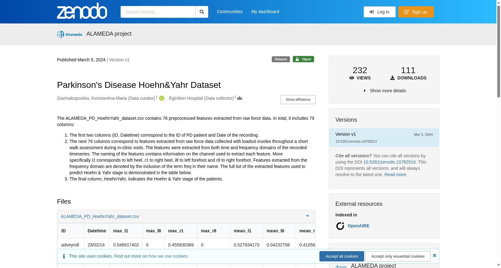 Parkinson's Disease Hoehn&Yahr Dataset 数据集图片