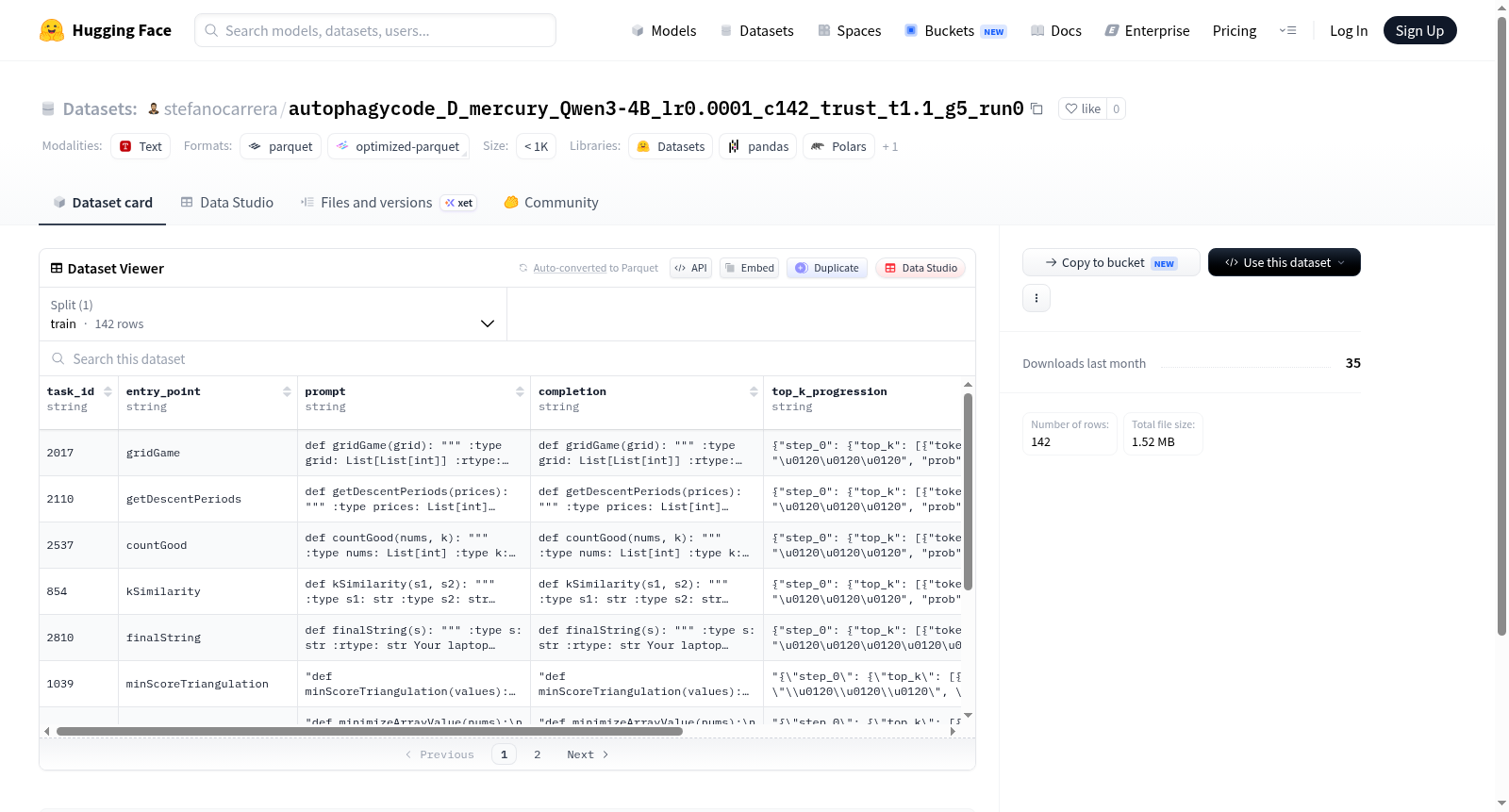 stefanocarrera/autophagycode_D_mercury_Qwen3-4B_lr0.0001_c142_trust_t1.1_g5_run0 数据集图片