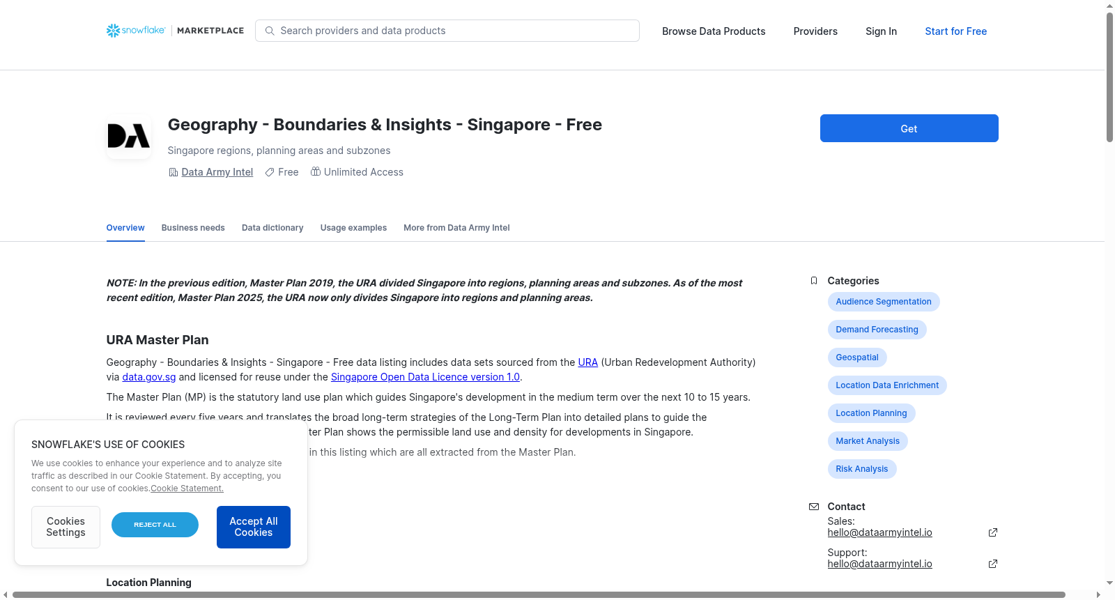Geography - Boundaries & Insights - Singapore - Free 数据集图片