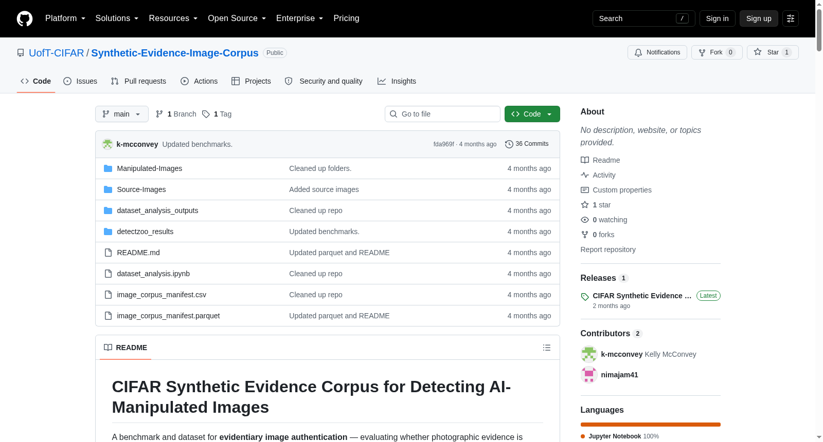 CIFAR Synthetic Evidence Corpus for Detecting AI-Manipulated Images 数据集图片