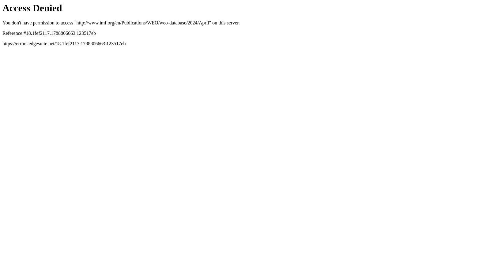 IMF World Economic Outlook Database 数据集图片