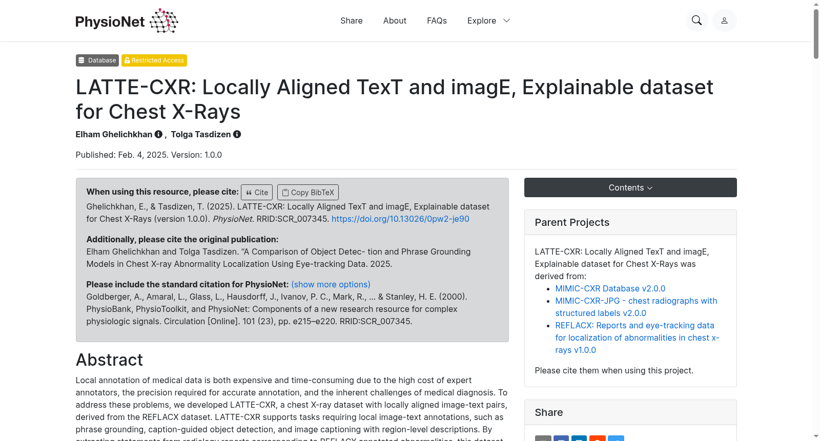 LATTE-CXR: Locally Aligned TexT and imagE, Explainable dataset for Chest X-Rays 数据集图片