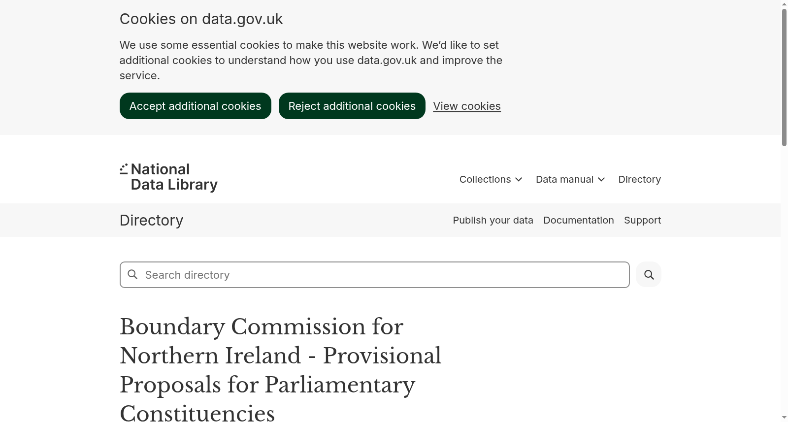 Boundary Commission for Northern Ireland - Provisional Proposals for Parliamentary Constituencies 数据集图片