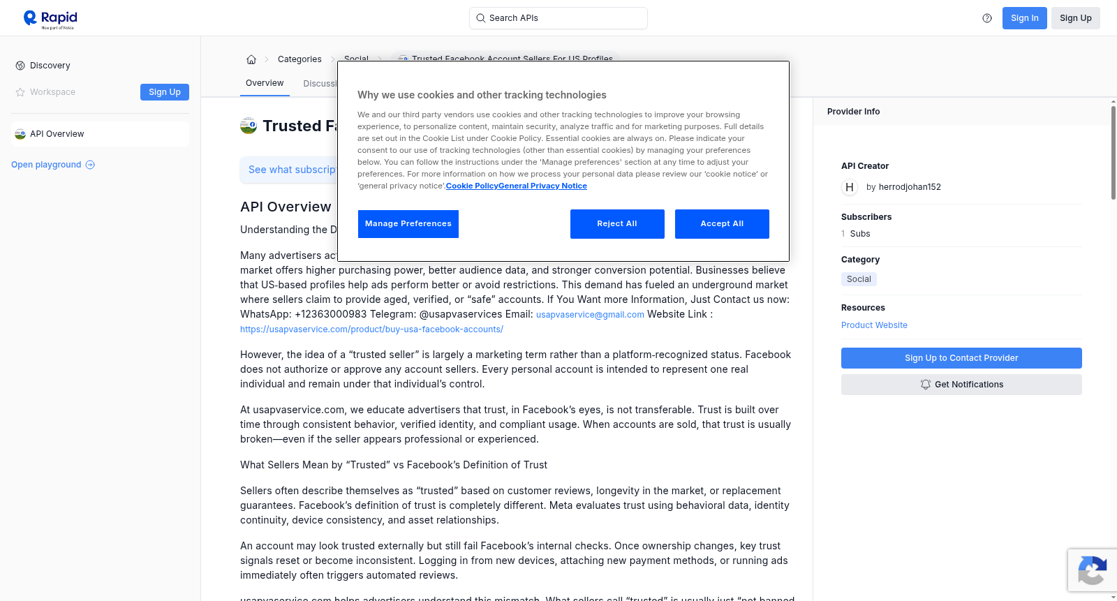 Trusted Facebook Account Sellers for US Profiles 数据集图片