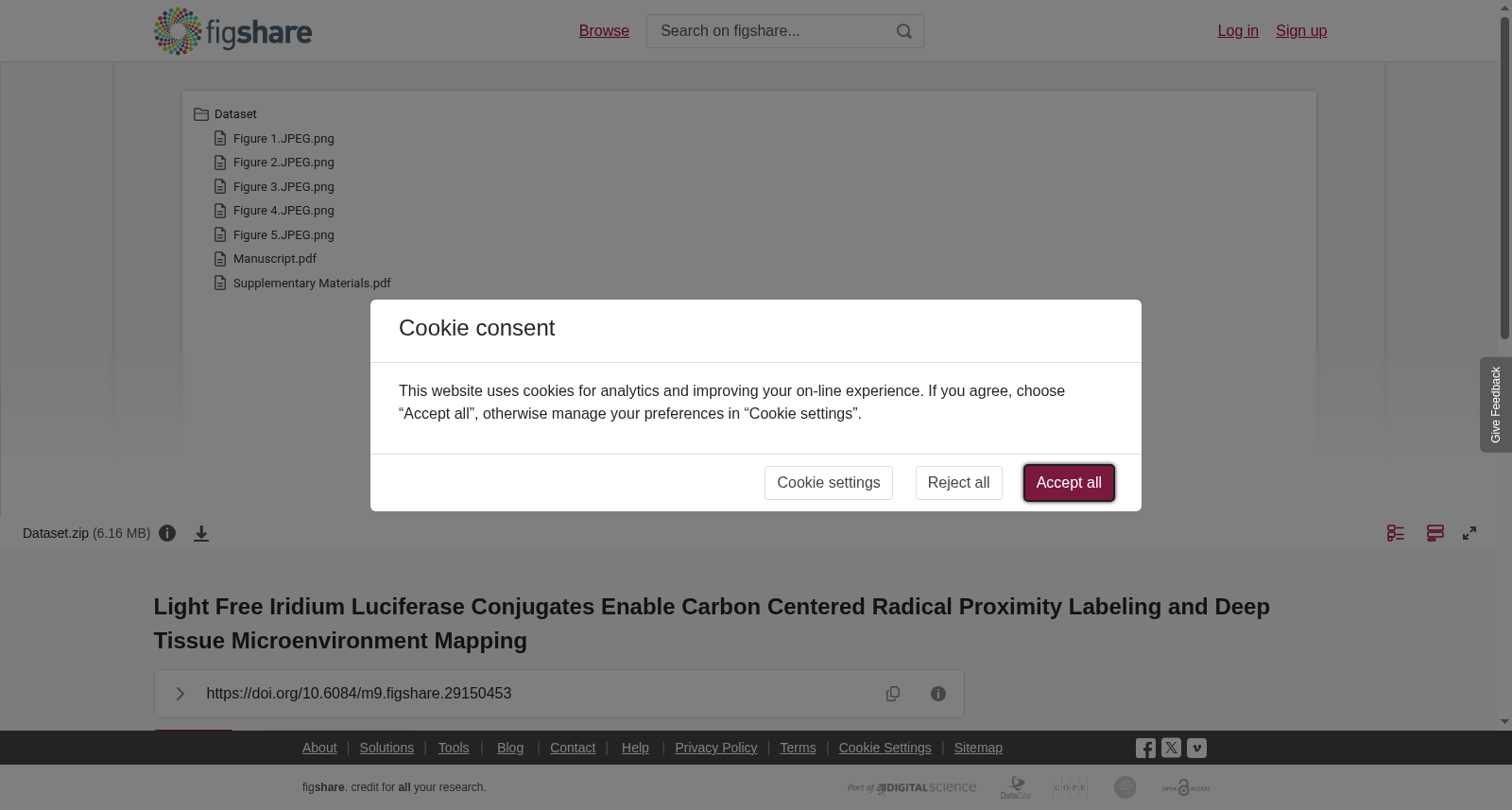 <b>Light Free Iridium Luciferase Conjugates Enable Carbon Centered Radical Proximity Labeling and Deep Tissue Microenvironment Mapping</b> 数据集图片