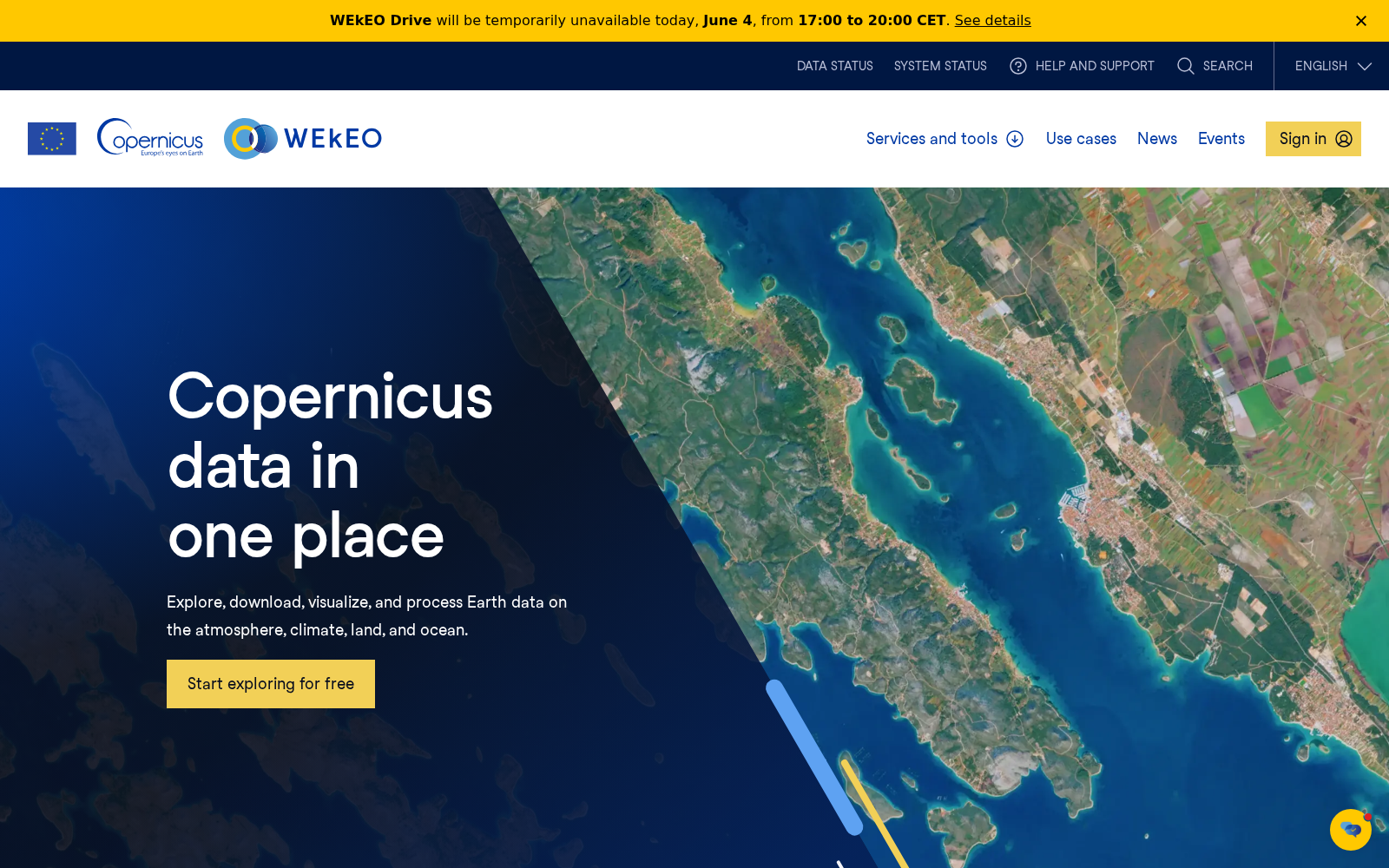 WEkEO Portal 数据集图片