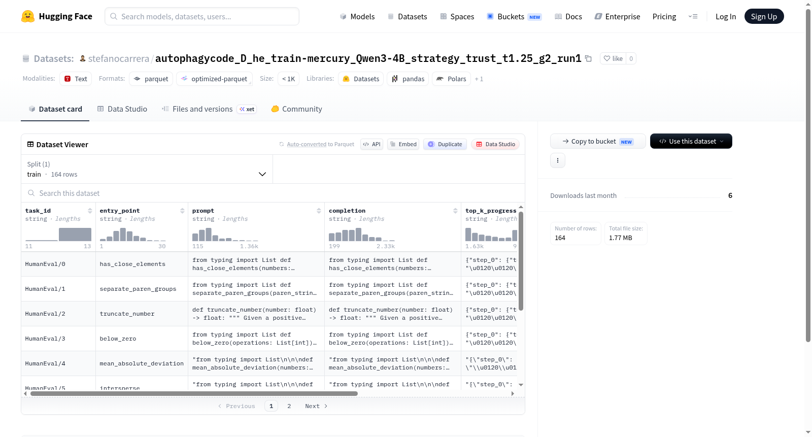 stefanocarrera/autophagycode_D_he_train-mercury_Qwen3-4B_strategy_trust_t1.25_g2_run1 数据集图片