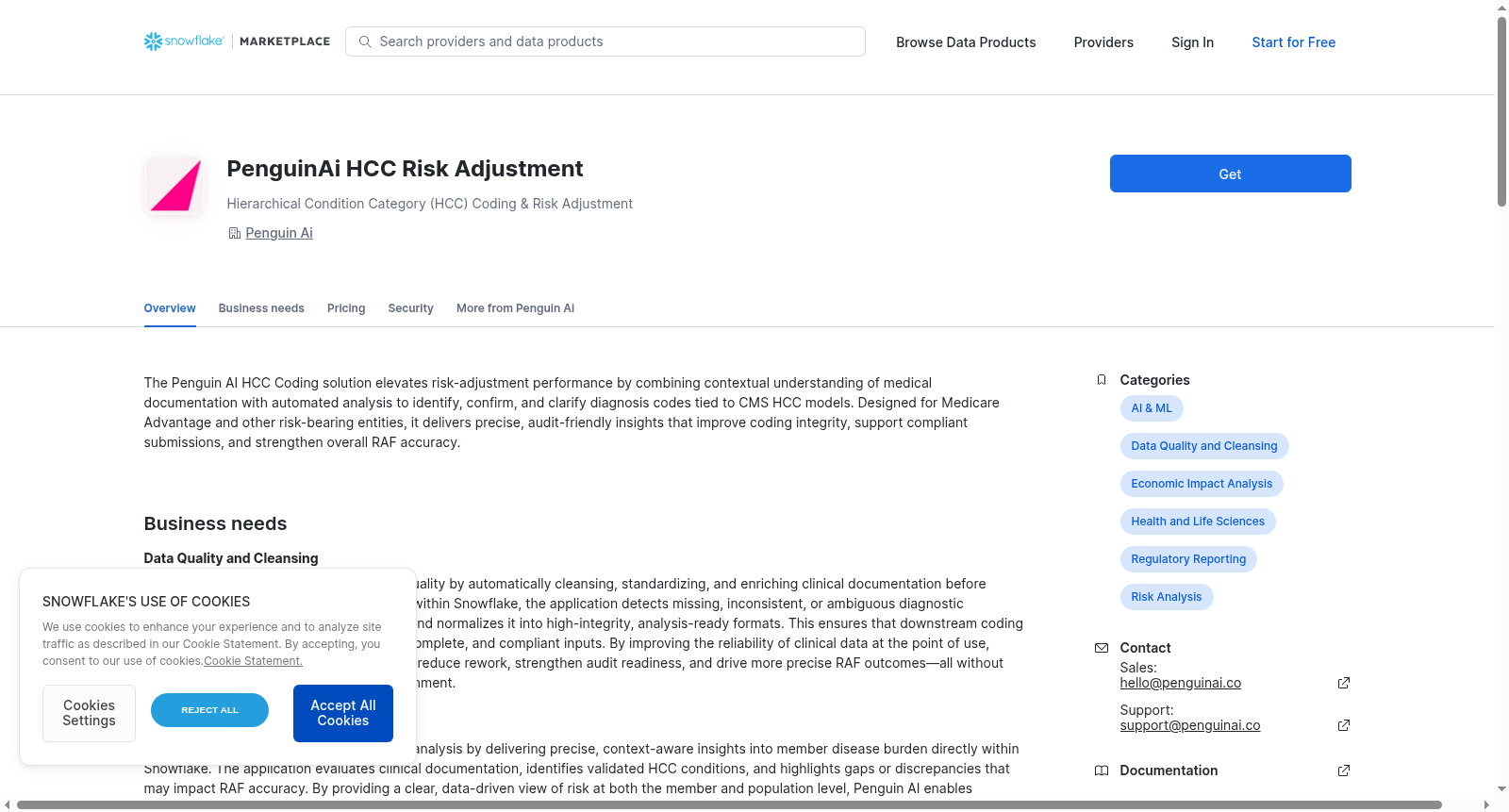 PenguinAi HCC Risk Adjustment 数据集图片