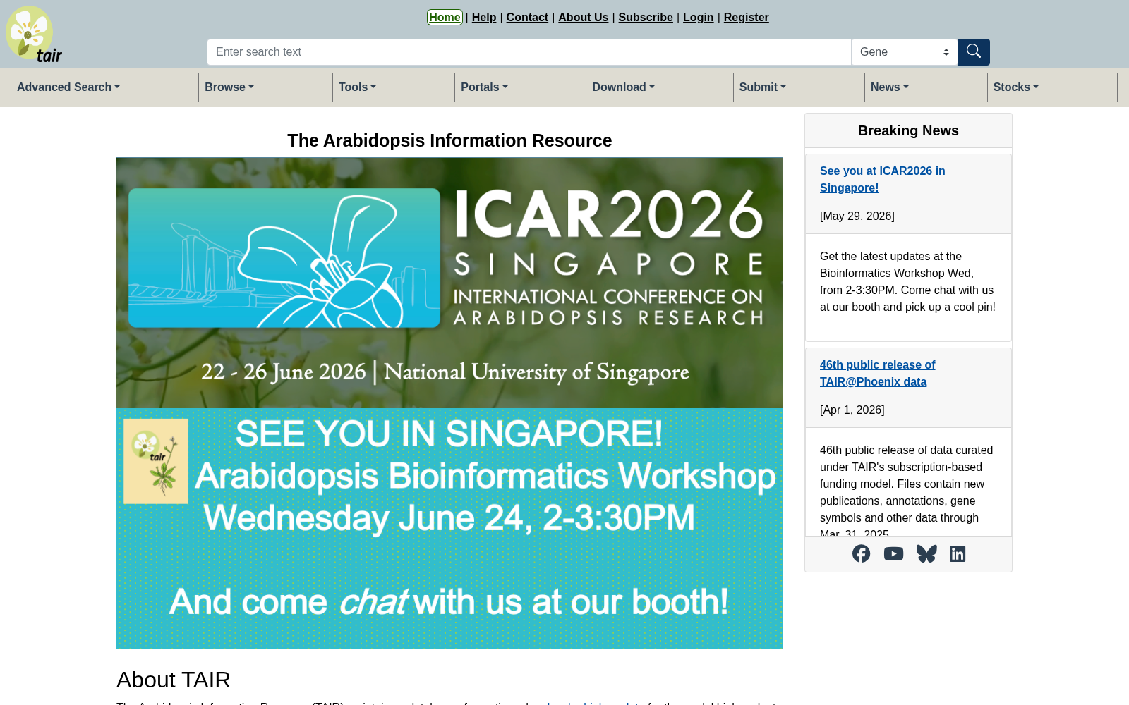 The Arabidopsis Information Resource 数据集图片