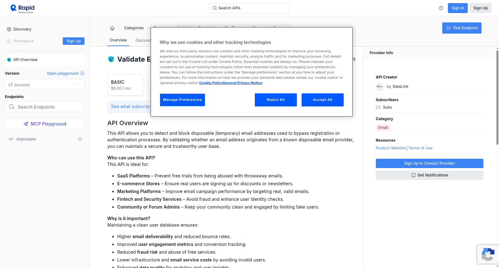 Validate Email Address for Temporary Disposable Domains 数据集图片