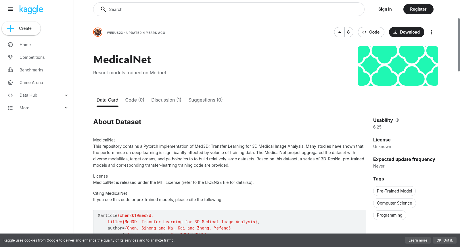 MedicalNet 数据集图片