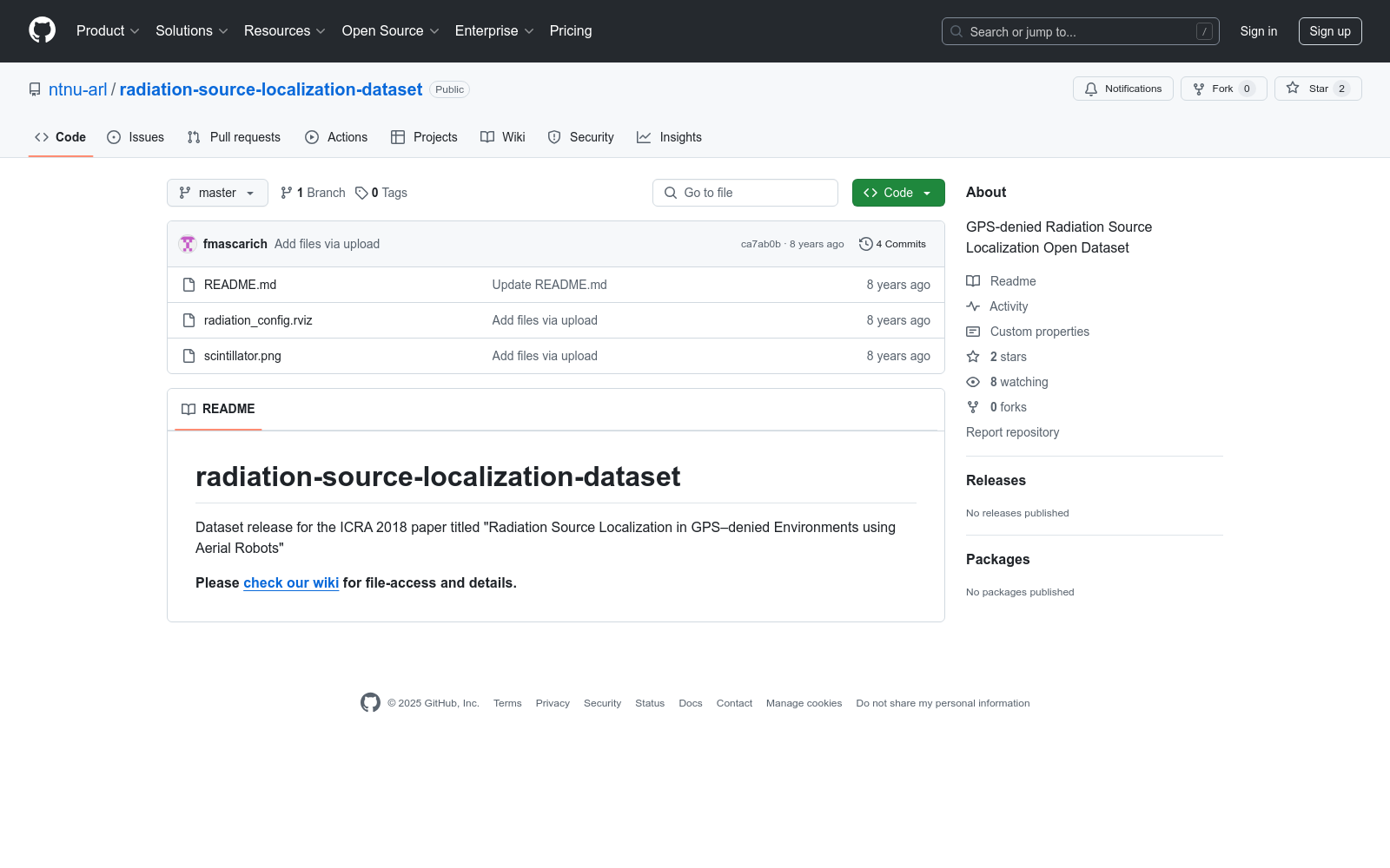 radiation-source-localization-dataset|辐射源定位数据集|机器人技术数据集