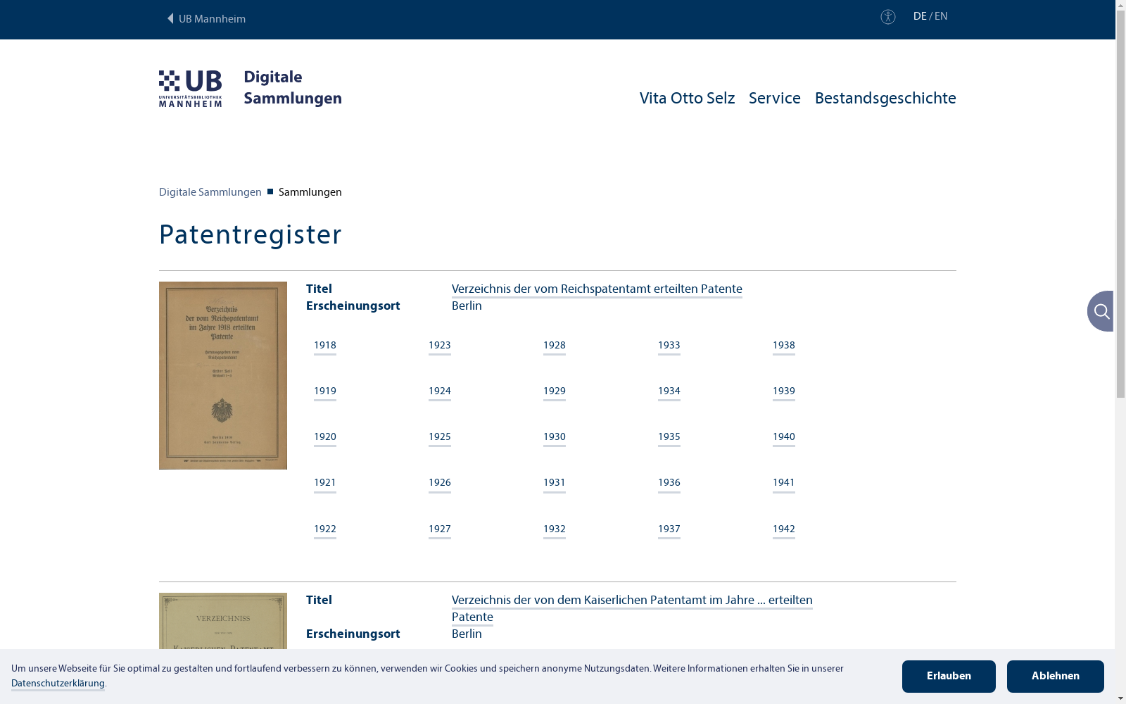 German Patents (1877–1918) 数据集图片