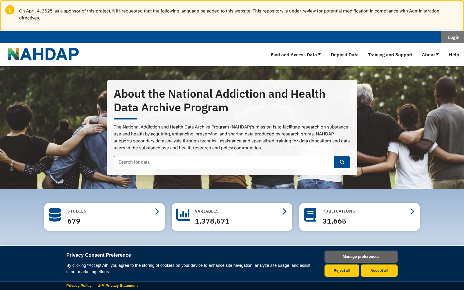 National Addiction & HIV Data Archive Program 数据集图片