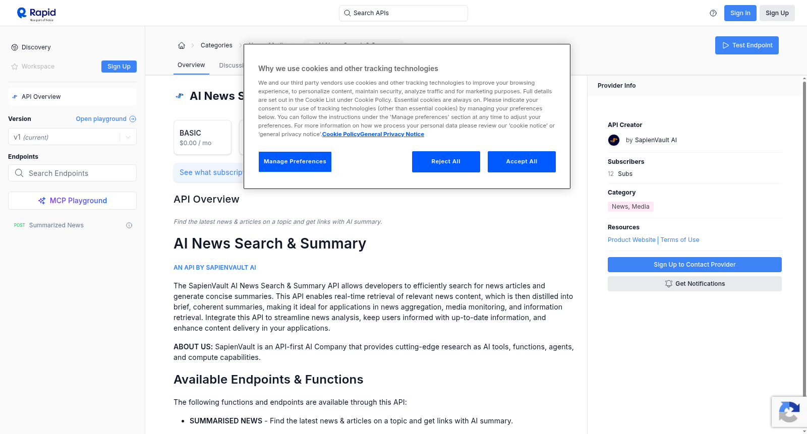 AI News Search & Summary 数据集图片