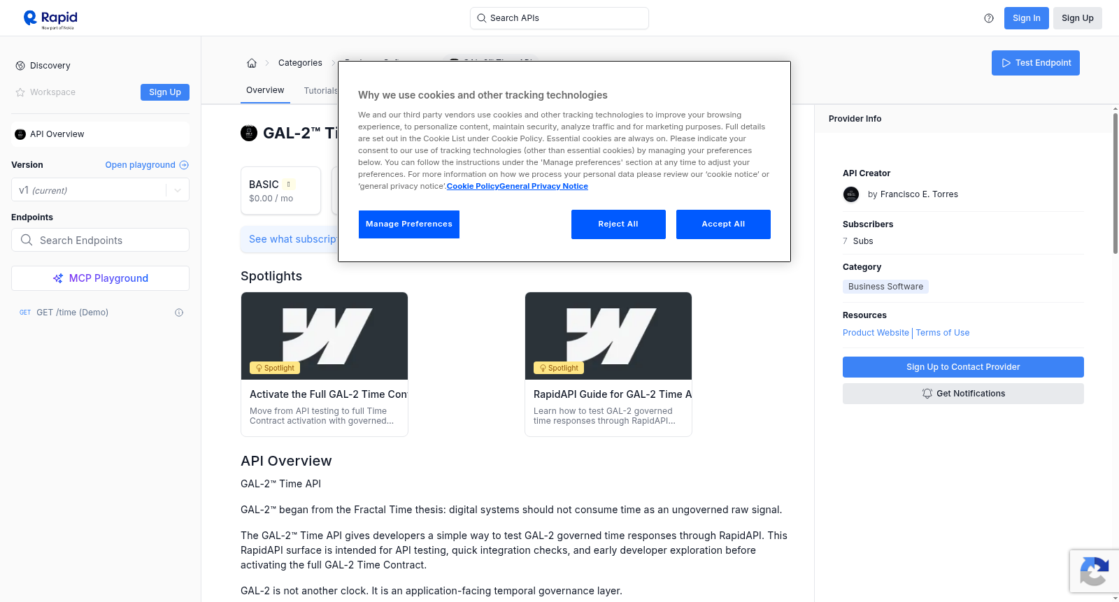 GAL-2™ Time API 数据集图片