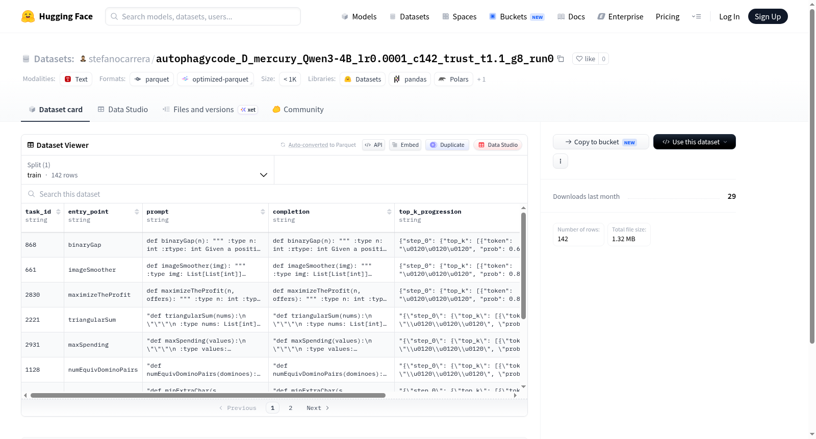 stefanocarrera/autophagycode_D_mercury_Qwen3-4B_lr0.0001_c142_trust_t1.1_g8_run0 数据集图片