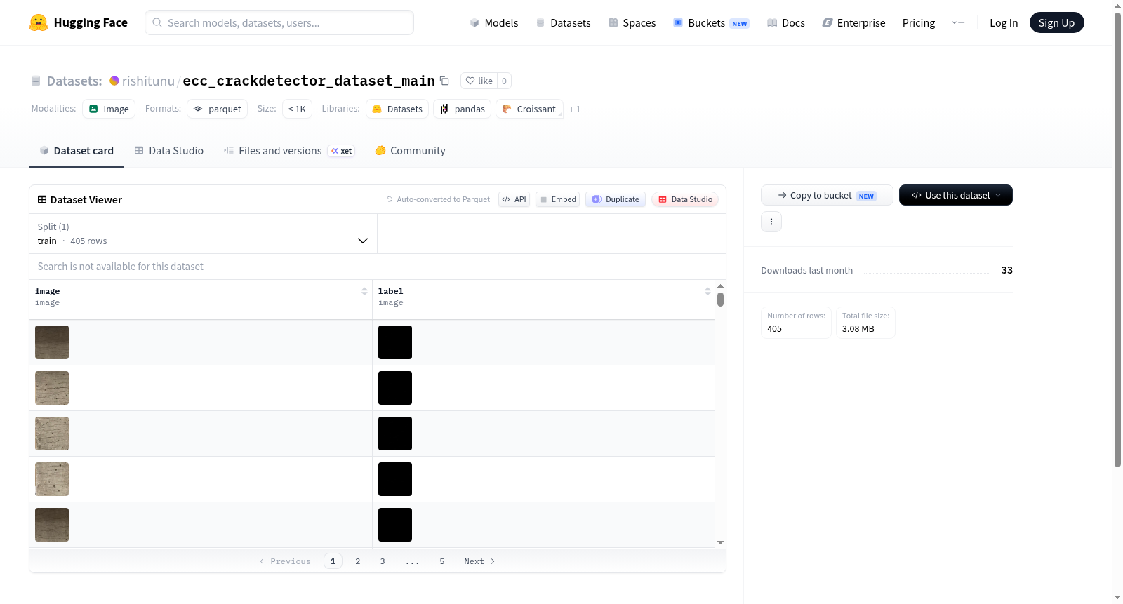 rishitunu/ecc_crackdetector_dataset_main 数据集图片