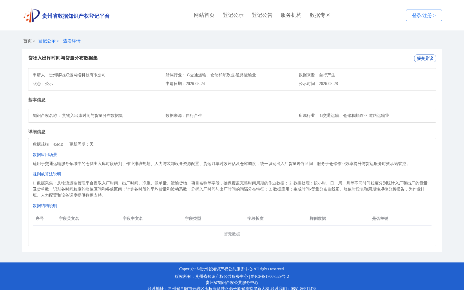 货物入出库时间与货量分布数据集 数据集图片