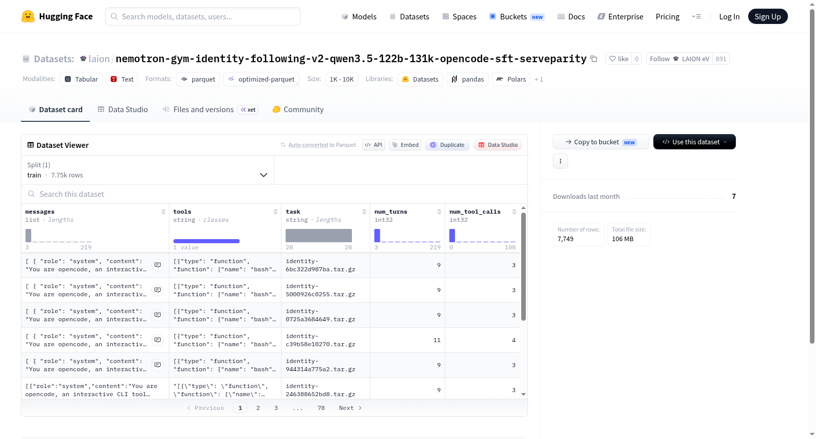 nemotron-gym-identity-following-v2-qwen3.5-122b-131k-opencode-sft-serveparity 数据集图片